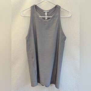 Athleta Ultimate Train Gray Racerback Tank Top Size: Small